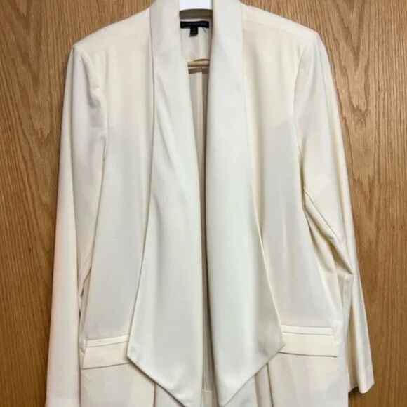 Lane Bryant Cream Tailored Waterfall Blazer NEW size 26 womens coat jack… - Picture 3 of 6